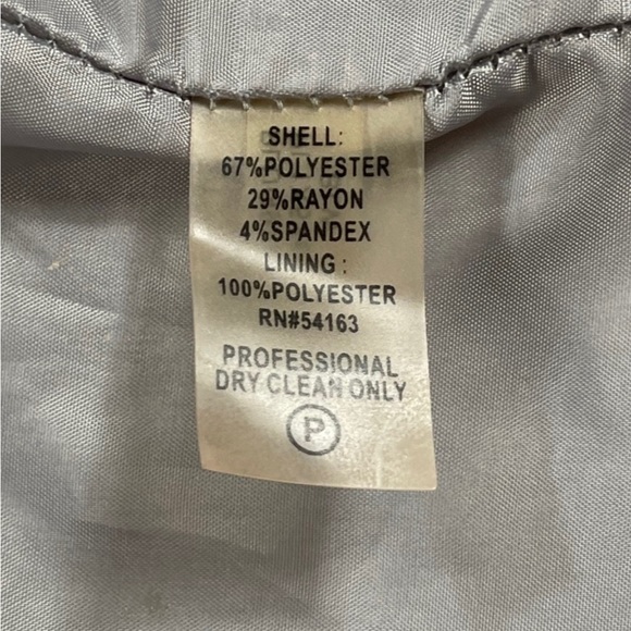 Marvin Richards light grey button down short cap sleeve belted midi dress EUC - Picture 14 of 16